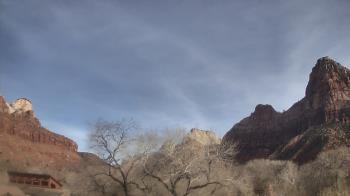 Weather camera view of Zion Canyon Village.
