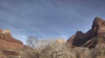 Weather camera view of Zion Canyon Village.