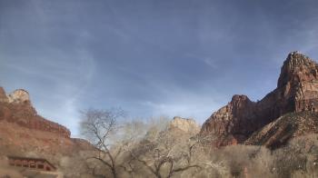 Weather camera view of Zion Canyon Village.