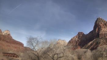 Weather camera view of Zion Canyon Village.