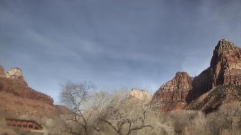 Weather camera view of Zion Canyon Village.