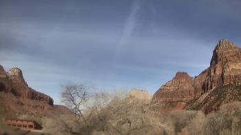 Weather camera view of Zion Canyon Village.