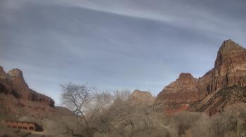 Weather camera view of Zion Canyon Village.