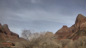 Weather camera view of Zion Canyon Village.