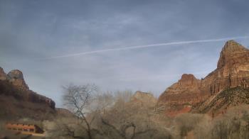 Weather camera view of Zion Canyon Village.