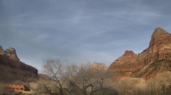 Weather camera view of Zion Canyon Village.