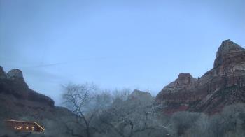 Weather camera view of Zion Canyon Village.