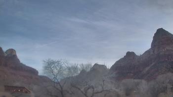 Weather camera view of Zion Canyon Village.