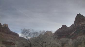 Weather camera view of Zion Canyon Village.