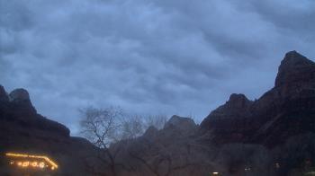 Weather camera view of Zion Canyon Village.