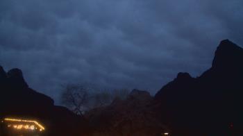 Weather camera view of Zion Canyon Village.