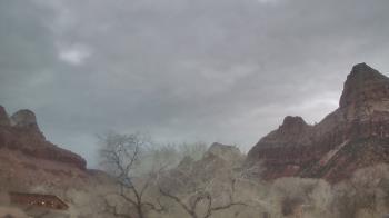 Weather camera view of Zion Canyon Village.