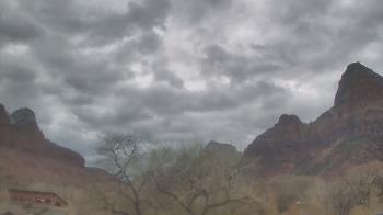Weather camera view of Zion Canyon Village.