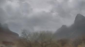 Weather camera view of Zion Canyon Village.