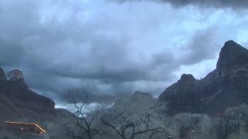 Weather camera view of Zion Canyon Village.