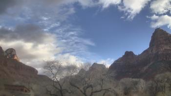 Weather camera view of Zion Canyon Village.