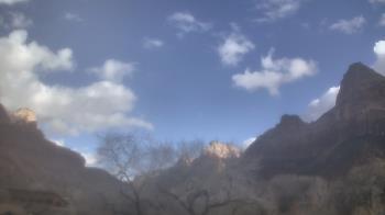 Weather camera view of Zion Canyon Village.