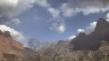 Weather camera view of Zion Canyon Village.