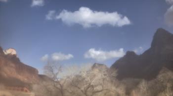 Weather camera view of Zion Canyon Village.