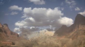 Weather camera view of Zion Canyon Village.