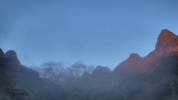 Weather camera view of Zion Canyon Village.