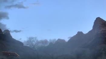 Weather camera view of Zion Canyon Village.