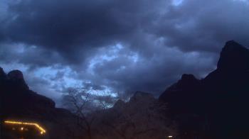 Weather camera view of Zion Canyon Village.