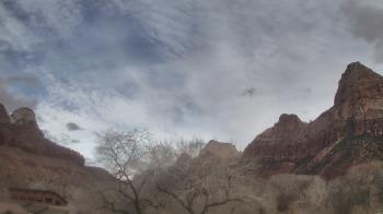 Weather camera view of Zion Canyon Village.