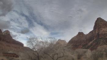 Weather camera view of Zion Canyon Village.