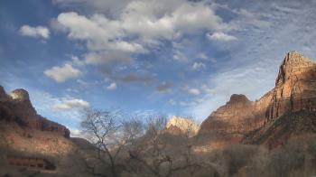 Weather camera view of Zion Canyon Village.