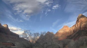 Weather camera view of Zion Canyon Village.