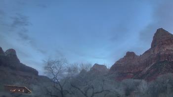 Weather camera view of Zion Canyon Village.