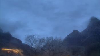 Weather camera view of Zion Canyon Village.