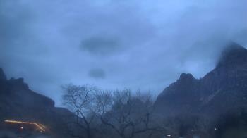 Weather camera view of Zion Canyon Village.
