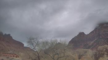 Weather camera view of Zion Canyon Village.