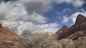 Weather camera view of Zion Canyon Village.