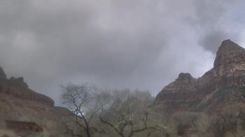Weather camera view of Zion Canyon Village.
