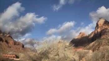 Weather camera view of Zion Canyon Village.