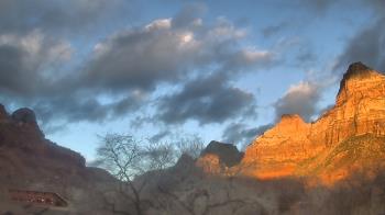 Weather camera view of Zion Canyon Village.