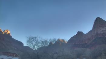 Weather camera view of Zion Canyon Village.