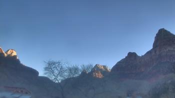 Weather camera view of Zion Canyon Village.