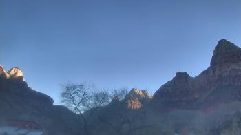 Weather camera view of Zion Canyon Village.