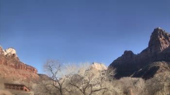 Weather camera view of Zion Canyon Village.