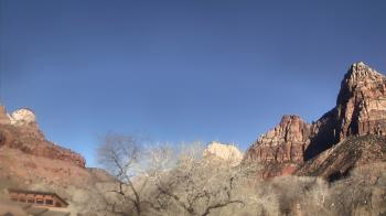 Weather camera view of Zion Canyon Village.