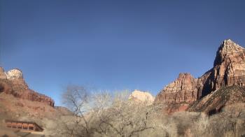 Weather camera view of Zion Canyon Village.