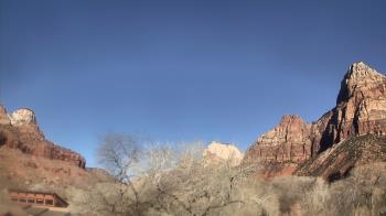 Weather camera view of Zion Canyon Village.