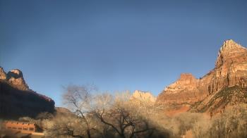 Weather camera view of Zion Canyon Village.