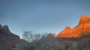 Weather camera view of Zion Canyon Village.