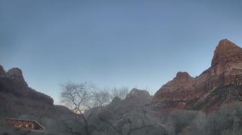 Weather camera view of Zion Canyon Village.