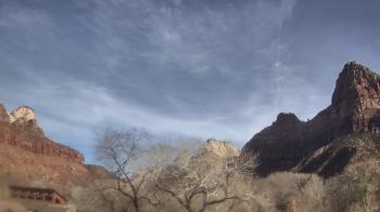 Weather camera view of Zion Canyon Village.